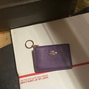 Coach Violet Keychain Card Holder